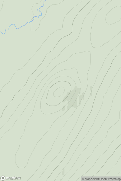 Thumbnail image for Cnoc nan Each [Loch Vaich to Moray Firth] showing contour plot for surrounding peak